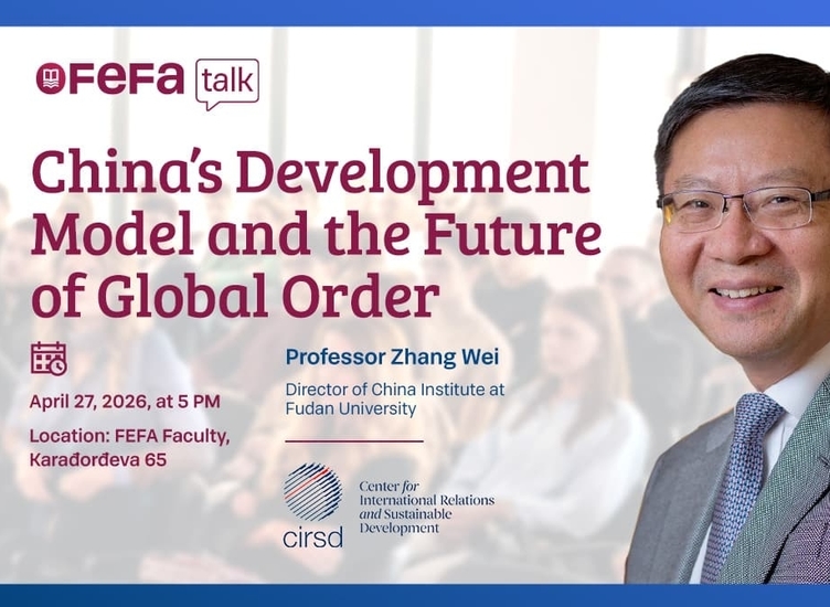 Kineski model razvoja i budućnost globalnog poretka: Razgovor sa profesorom Zhang Wei, 27. aprila u 17 h
