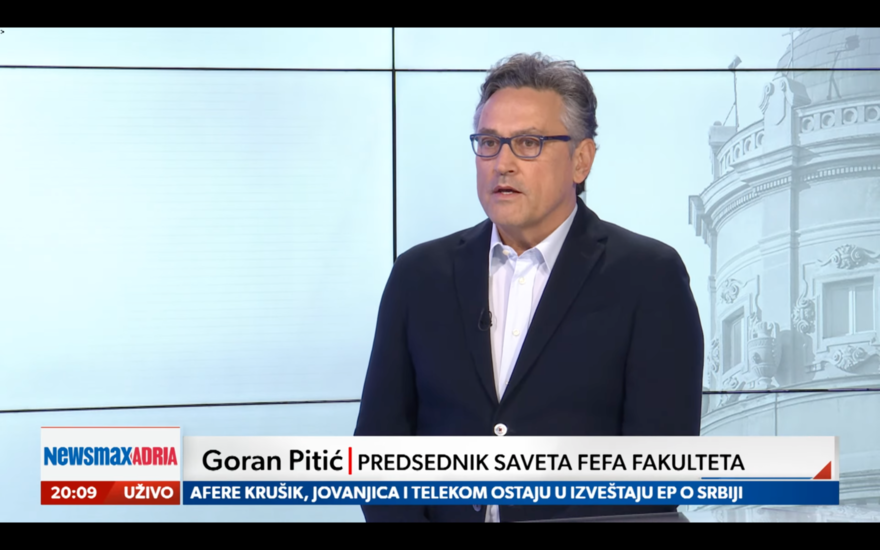 Prof. Goran Pitić u emisiji Newsmax Adria