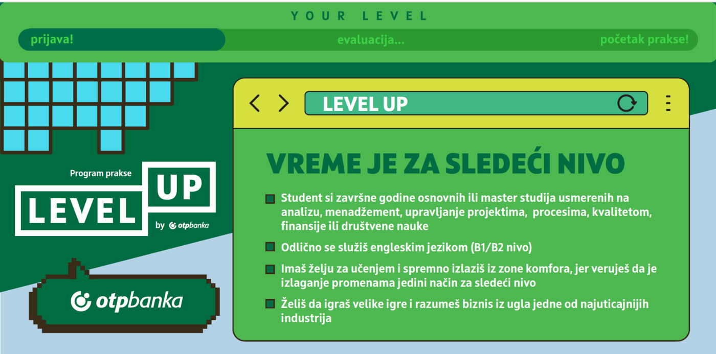 OTP banka: Level up plaćena praksa