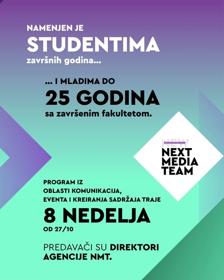 New Media Team: Edukativni program NextMediaTeam