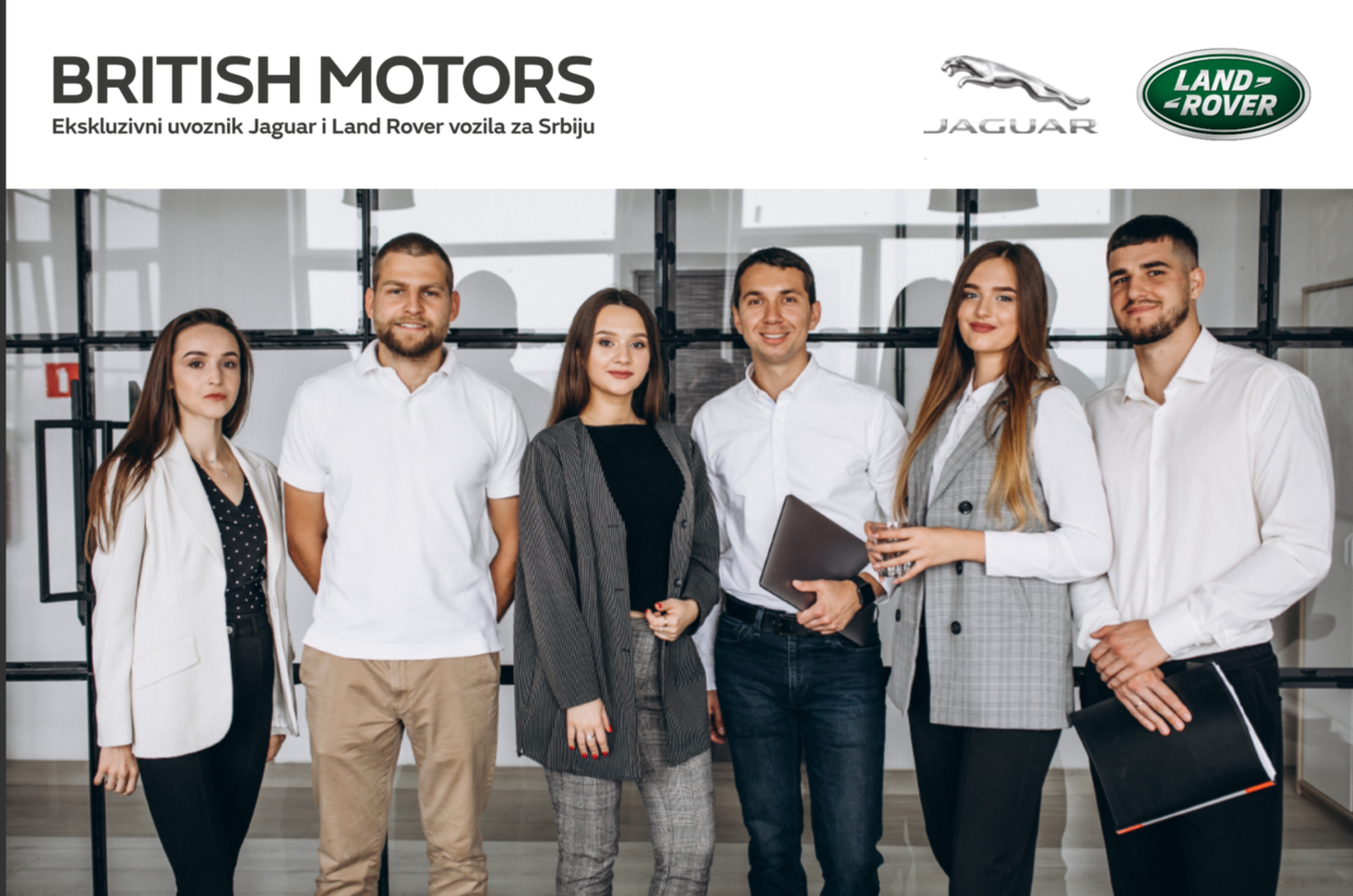 BRITISH MOTORS Jaguar Land Rover Centar: Stručna praksa - prodaja