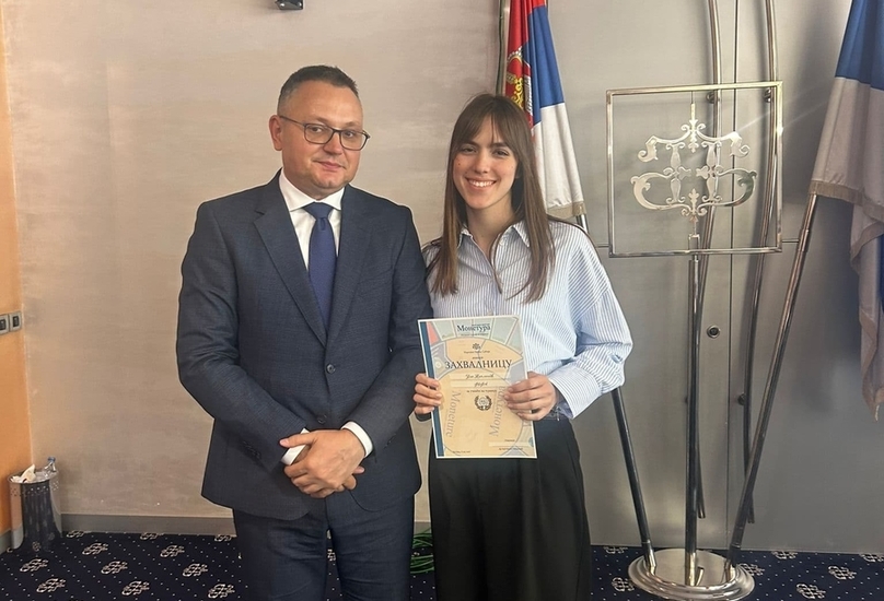 Una Topličić u finalu NBS takmičenja „Monetura”