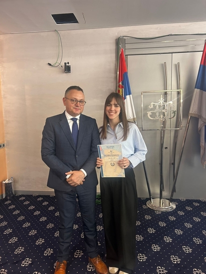 Una Topličić u finalu NBS takmičenja „Monetura”
