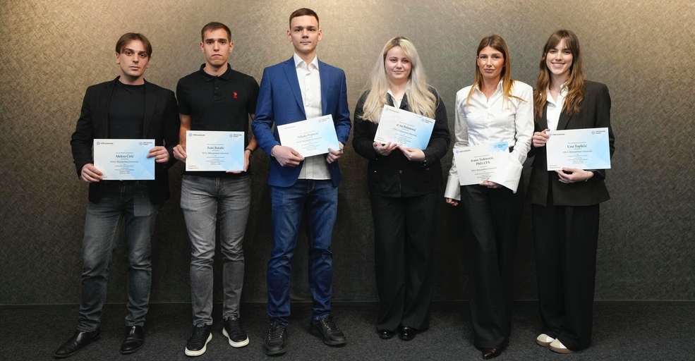 Prvi put na CFA RESEARCH CHALLENG-u: II mesto i nagrada za najbolju prezenterku
