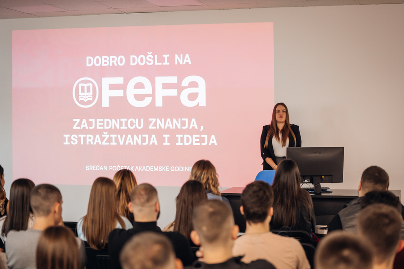 Svečani prijem nove generacije FEFA studenata: dobro došli