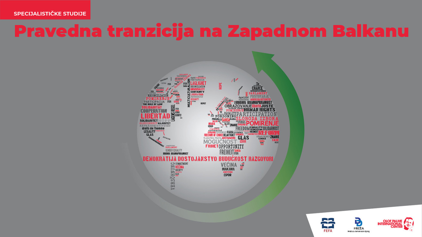 Konkurs za specijalističke studije: Pravedna tranzicija na Zapadnom Balkanu